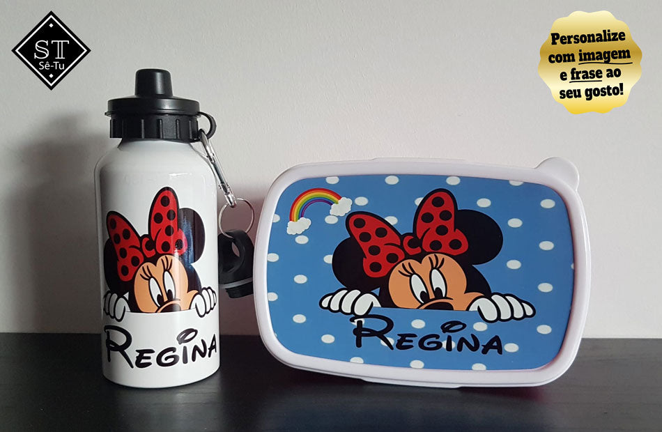 Fiambreira + Garrafa Minnie